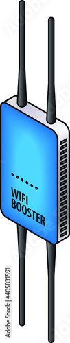 A wifi booster to extend the range of a network.