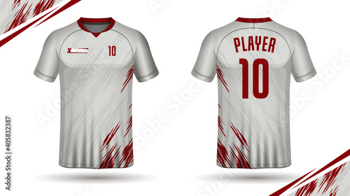 Soccer jersey template sport t shirt design