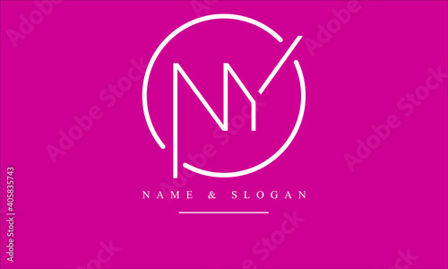 NY, YN, N, Y abstract letters logo monogram