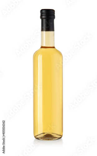 oil glass bottle isolated