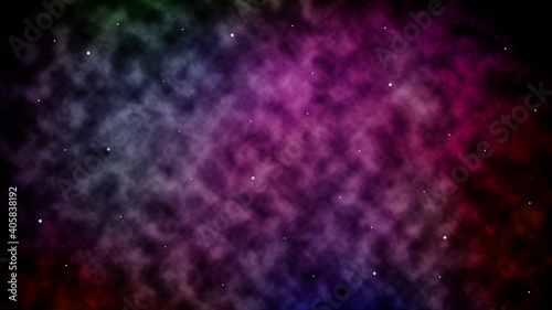 Beautiful colorful galaxy in deep space