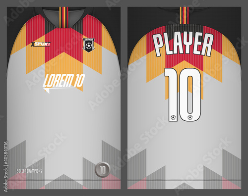 Soccer jersey template sport t shirt design