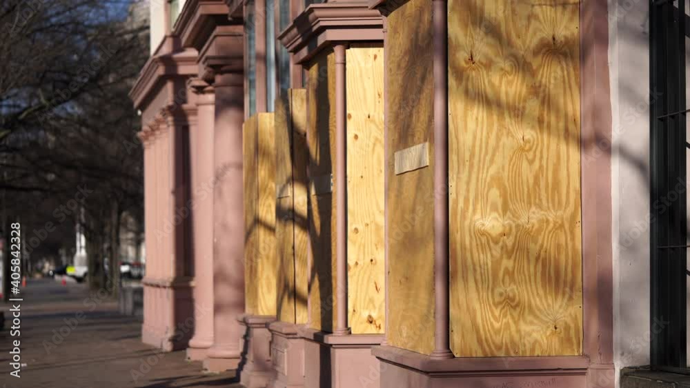 Retailers board up windows in Washington, DC