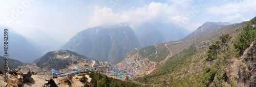 Namche Bazar  Nepal   Panorama view