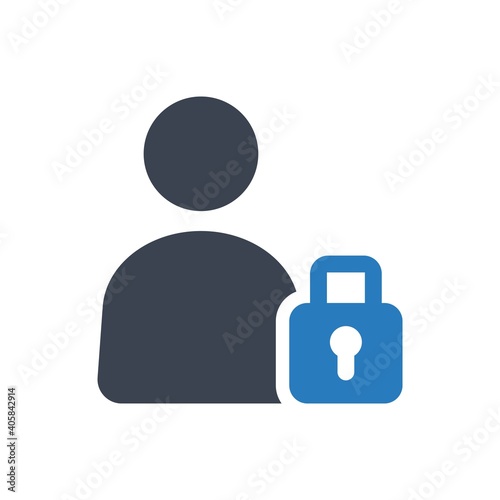 Lock user icon
