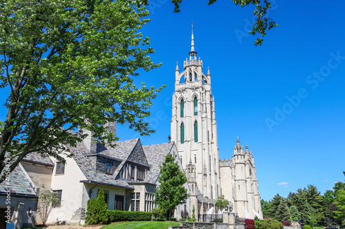 Canvas Print Architecture of Kirk in the hills church in Bloomfield hills, Michigan