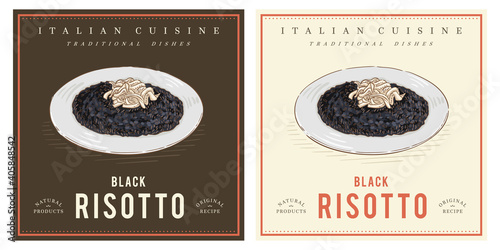 Black Risotto Nero with Squid Ink