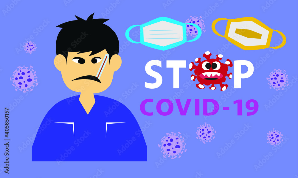 Vector of patients with Coronavirus (Covid-19) infected. Vector of patients with Coronavirus (Covid-19) infected.