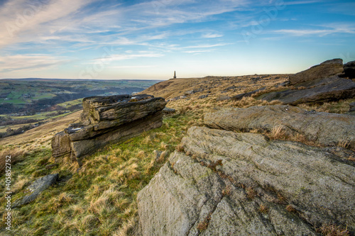 Obraz na plátně Scenery along the Pennine Way at Calderdale, West Yorkshire