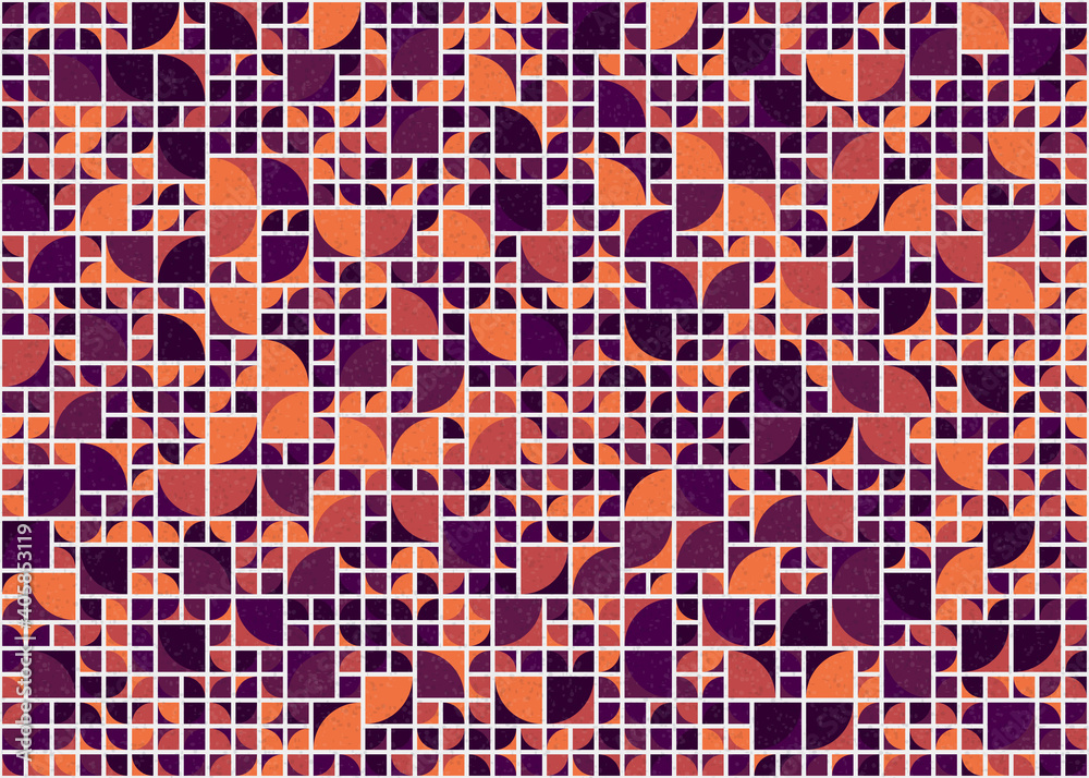 Fototapeta premium Abstract Geometric Pattern generative computational art illustration