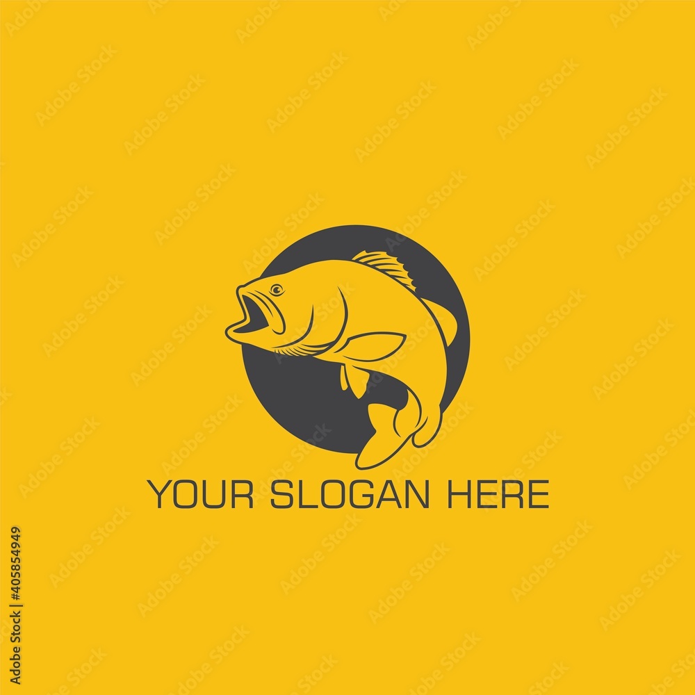 bass fish logo bass fish logo