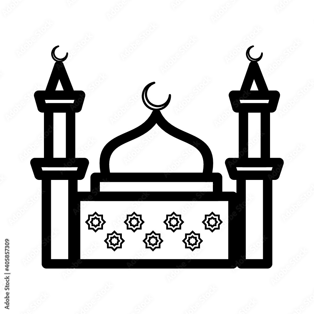 mosque vector icon