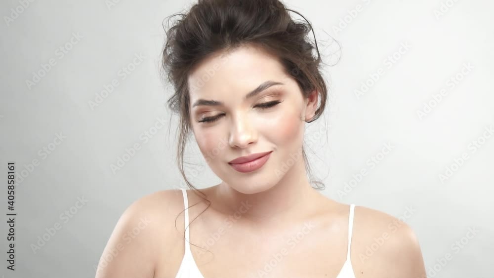 perfect young girl with natural beauty perfect young girl with natural beauty