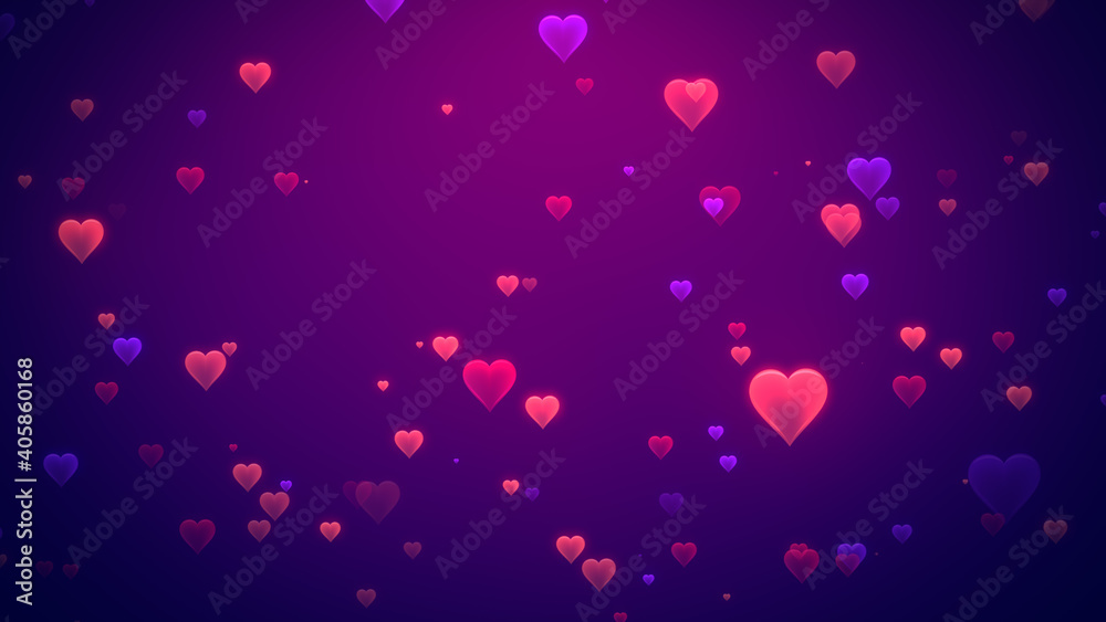Abstract Romantic Blue Red And Purple Shine Glow Sparkle Heart Particles Background Abstract Romantic Blue Red And Purple Shine Glow Sparkle Heart Particles Background