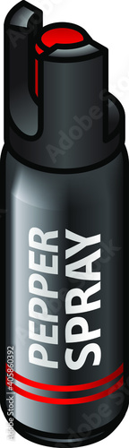 A can of pepper spray for self defense. photo
