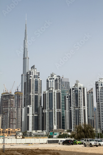 Dubai, United Arab Emirates. Burj Khalifa tower in Dubai Downtown