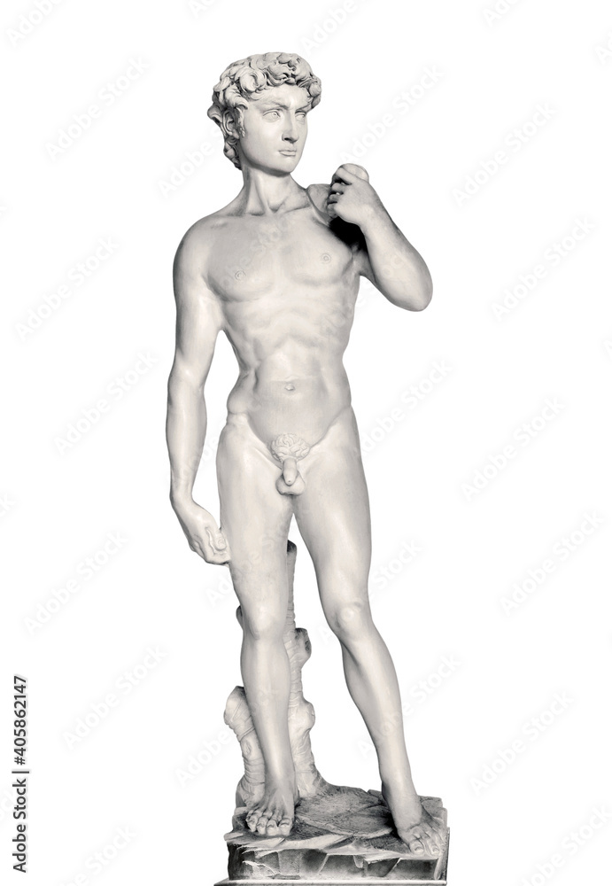 Reproduction of the statue of David built by Michelangelo in 1531 Reproduction of the statue of David built by Michelangelo in 1531