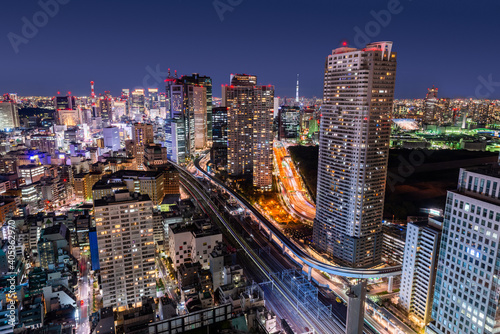 Tokyo, Japan Minato Ward at Night © SeanPavonePhoto