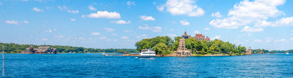 Panoramic View Boldt Castle on Heart Island USA