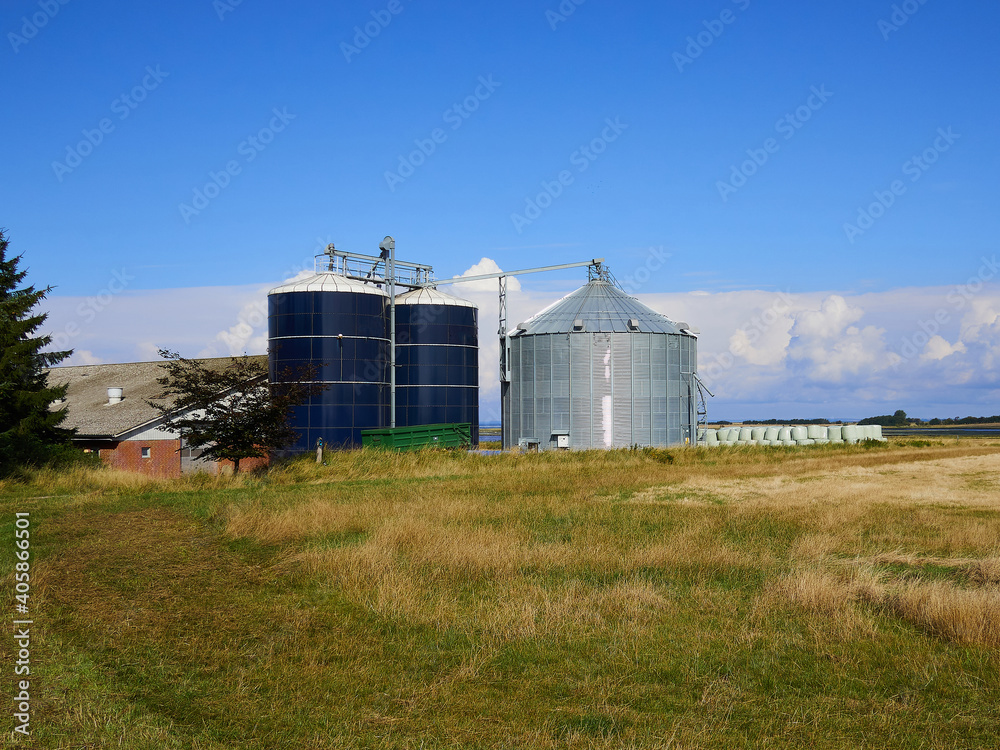 Farm grain silo