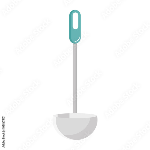 ladle kitchen cutlery element icon vector illustration design