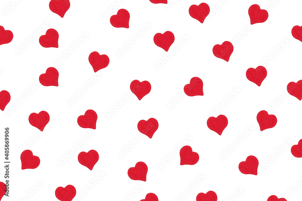 repeating pattern of hearts for the holiday valentine's day