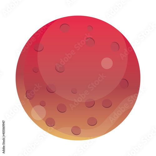 space pluto planet solar system galaxy, icon style