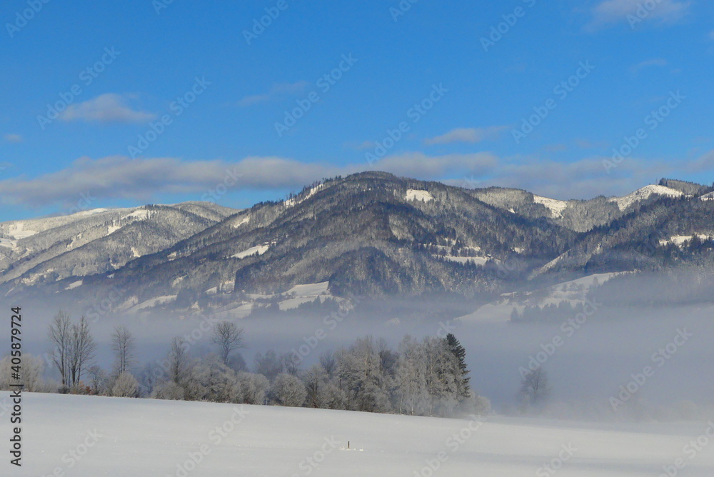 Wintermorgen in den Ennstaler Alpen