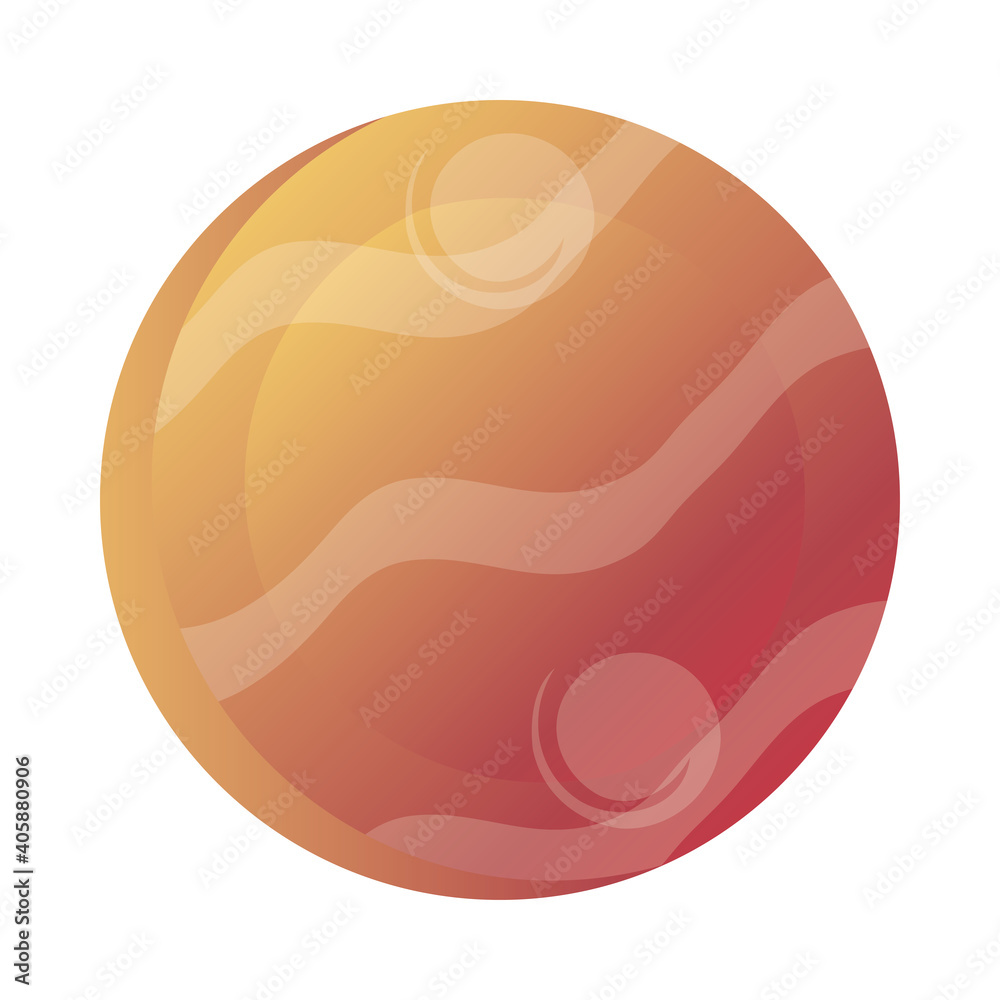 space planet solar system globe galaxy, icon style