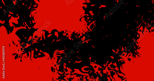 Render with red and black scary abstract background