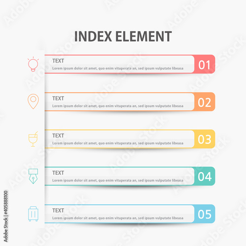 Presentation business infographic template. Vector illustration.
