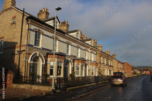 Distinctive housing, Percy Road, Pocklington, East Riding of Yorkshire.