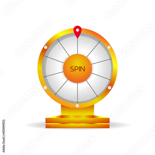 Lucky wheel template design vector