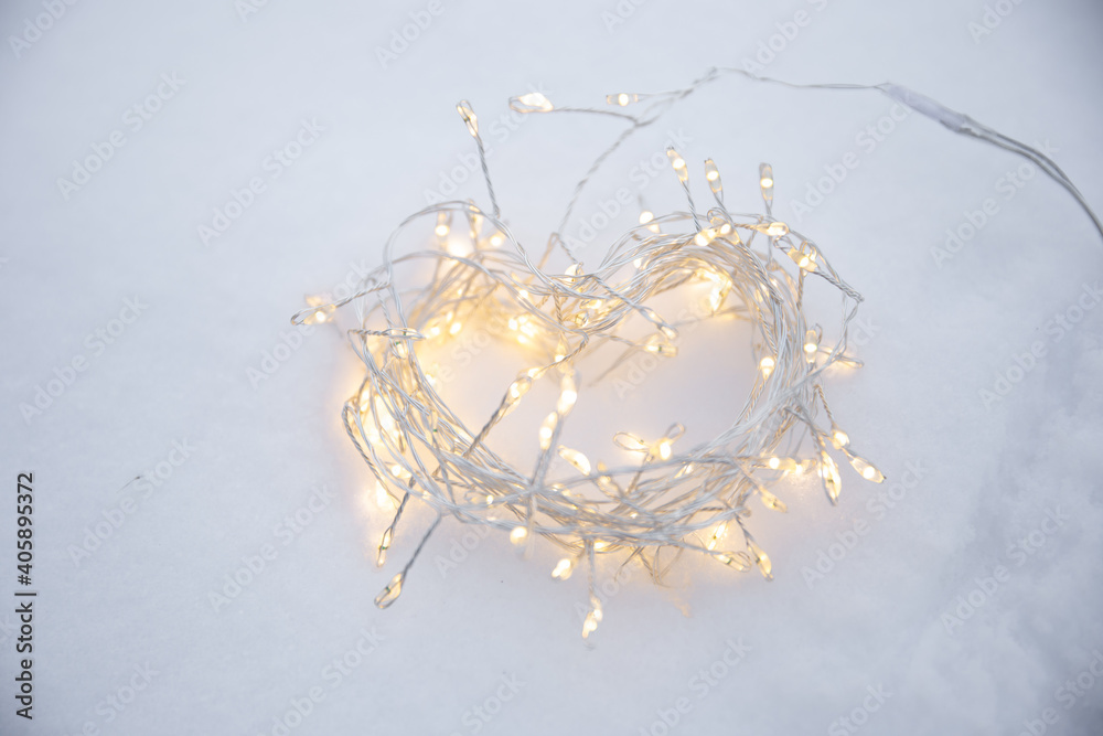 lights in the snow bokeh lights in the snow bokeh