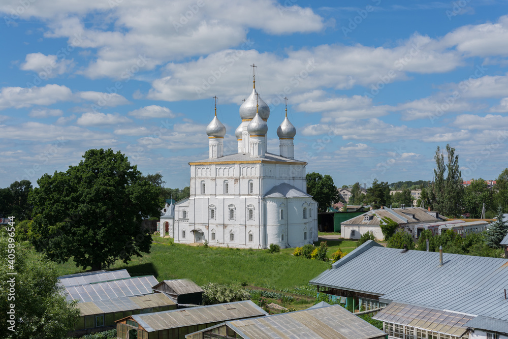 view of the Transfiguration Church, photo was taken on a sunny summer day