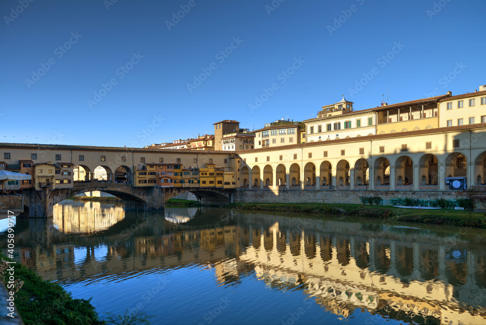 Puente vecchio en Florencia, Florence, Italia, Italy