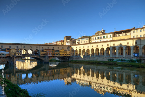 Puente vecchio en Florencia, Florence, Italia, Italy