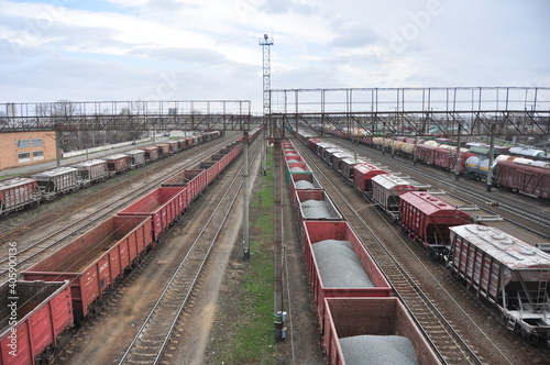 train on railway