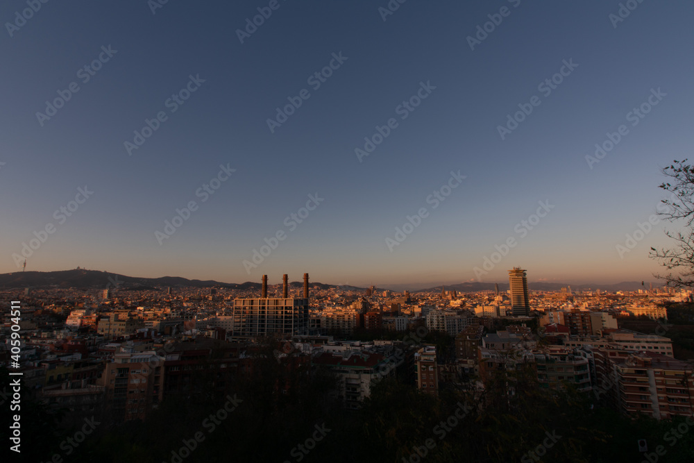 Barcelona seen from above