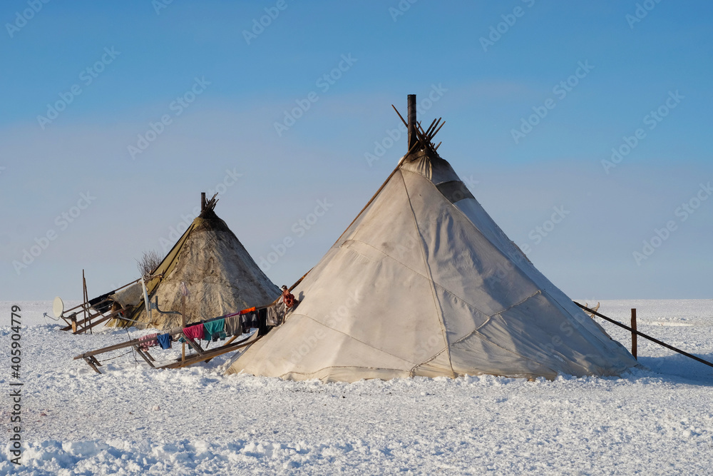 Ethnography. National dwellings of the peoples of the North of Yamal.