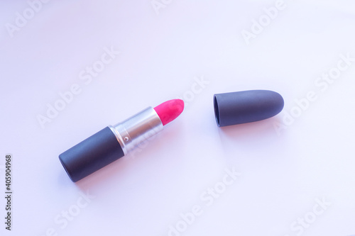 Lipstick in Black Container on a white background