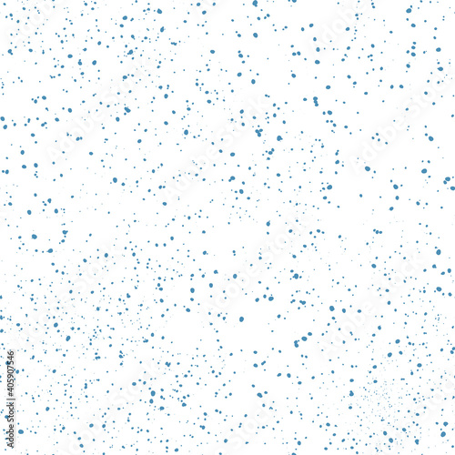 blue paint splatter speckle texture seamless pattern abstract scatter dots white background photo