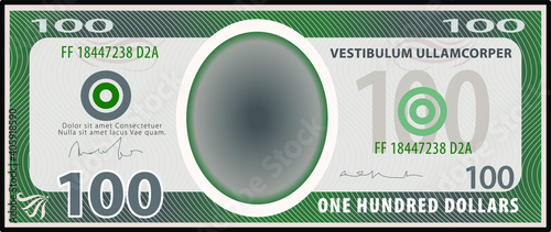 A $100 bank note / paper money.