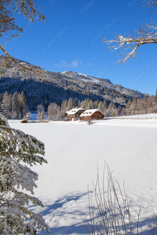 Winterlandschaft in Kleinarl am Jägersee
