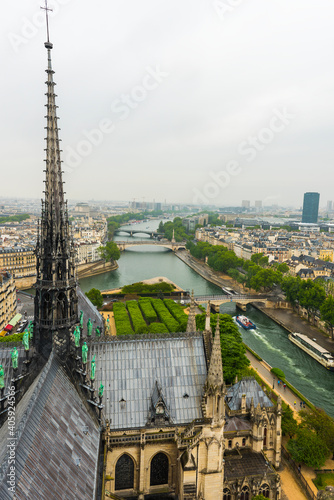 Notre Dame de Paris Cathedral in Paris.