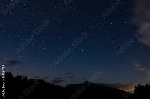 night sky with Krivan, Hight Tatras, Slovakia