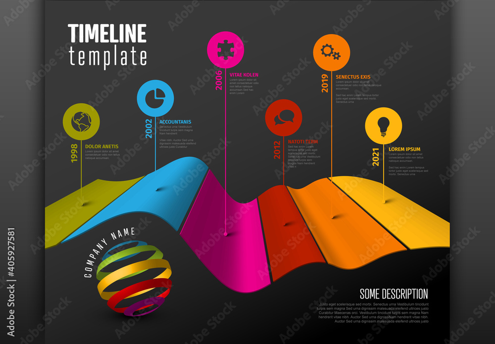 Basic Visual Timeline A Visual Timeline For Dark! _ Creating Timelines: Best Tools and Design ...