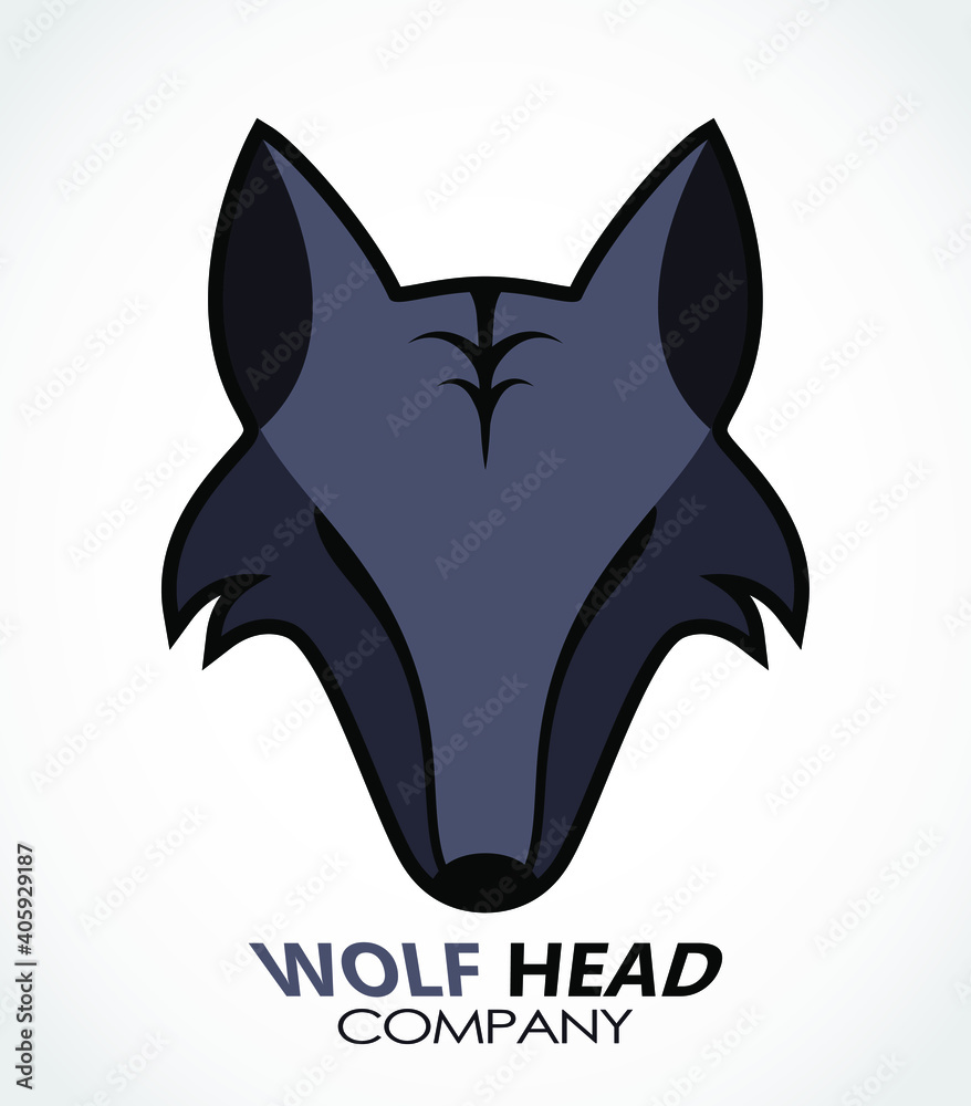 Obraz premium wolf head beautiful design elegant logo