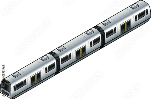 An urban commuter train.