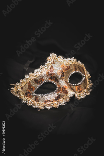 carnival mask isolated on black